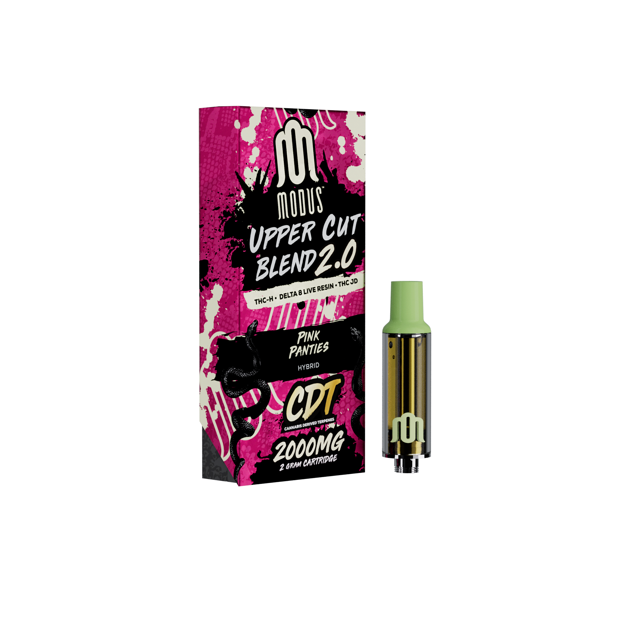 MODUS - Uppercut Blend 2.0 (THC-H + D8 Live Resin + THC-JD) - Hemp Cartridges (2g x 5) - MK Distro