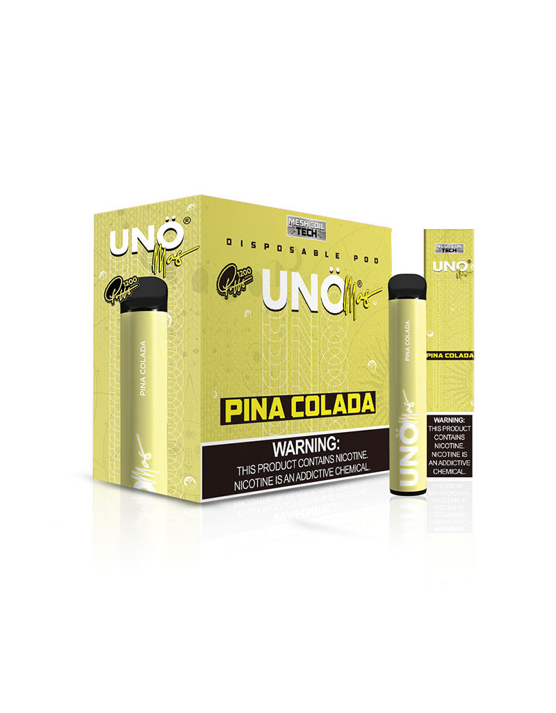 Uno Mas - Disposable Vape (5% - 1200 Puffs) - Box of 10 - MK Distro