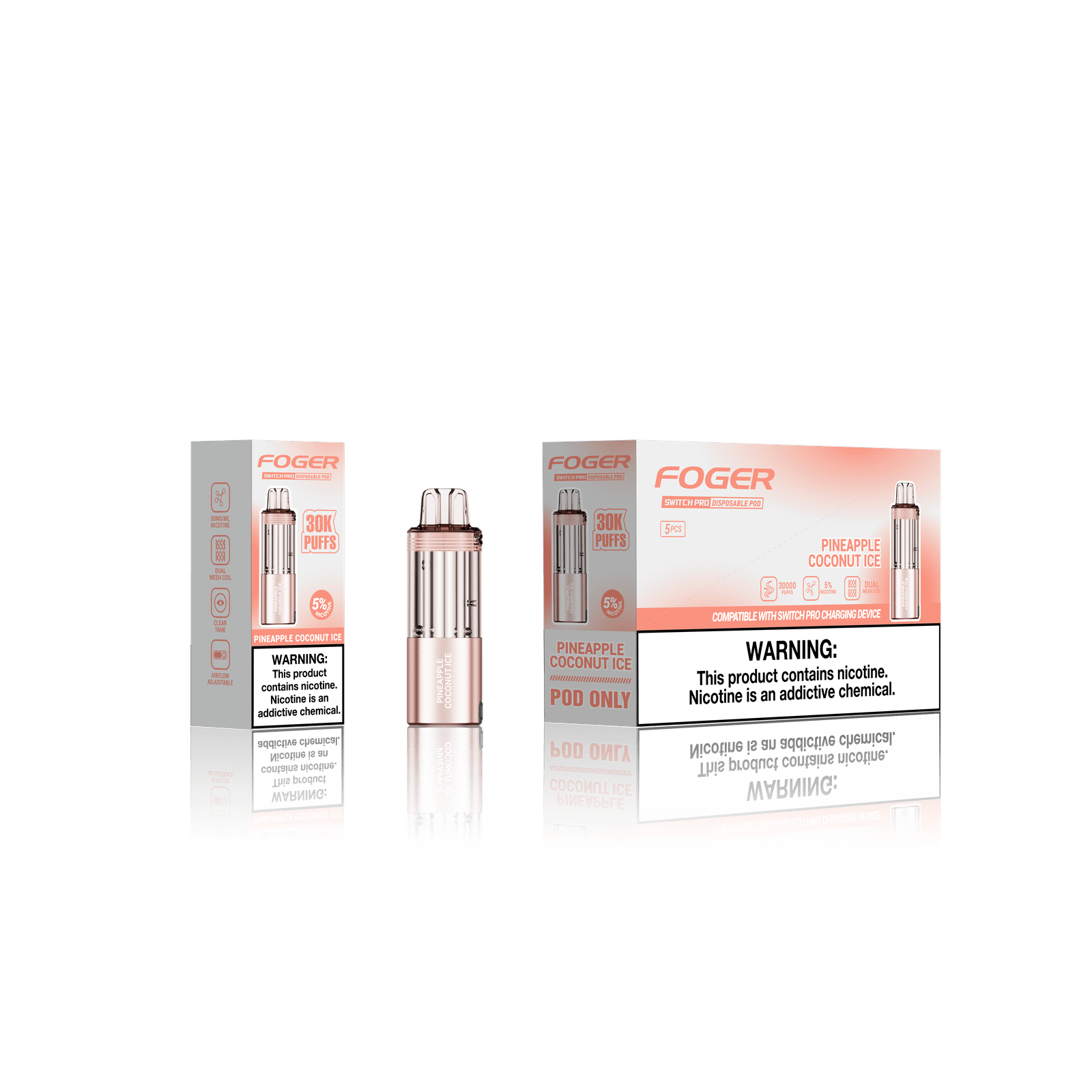 Foger Switch Pro Pod 30k - Disposable Pod (5% - 30,000 Puffs) - Single - MK Distro