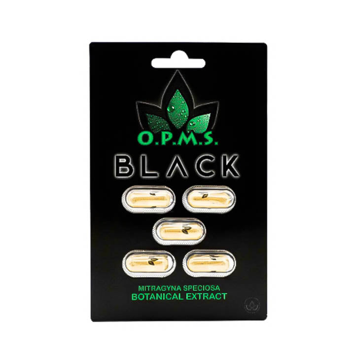 OPMS Black Capsules - Kratom Capsules