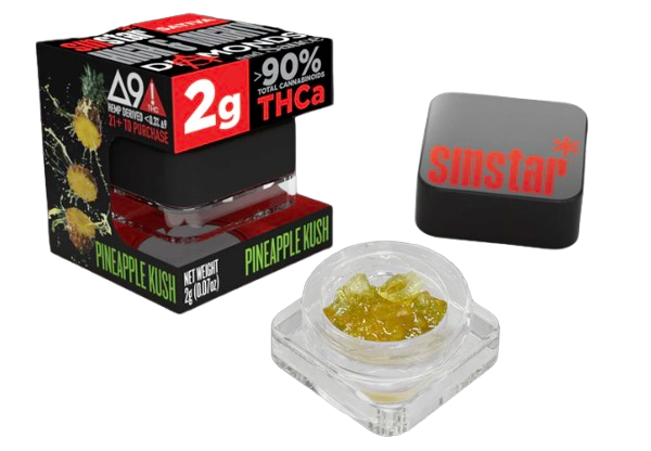 SinStar - (THC-A+D8+LiveResin+CBN) Delta Dabs - (2g) - MK Distro