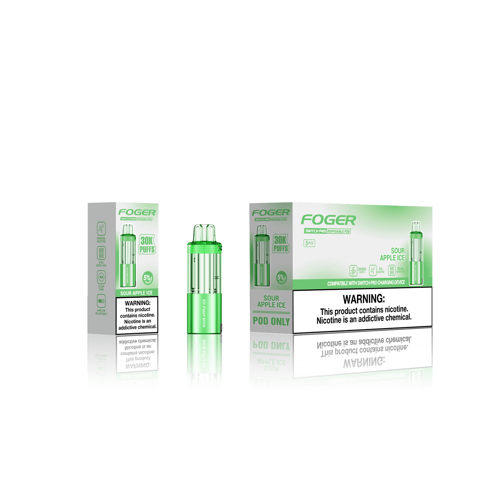Foger Switch Pro Pod 30k - Disposable Pod (5% - 30,000 Puffs) - Single - MK Distro