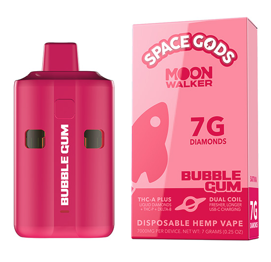Space Gods - Moon Walker (THCA + Liquid Diamonds + THCP + D8) - Delta Disposables (7g) - MK Distro
