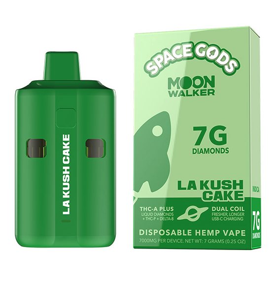 Space Gods - Moon Walker (THCA + Liquid Diamonds + THCP + D8) - Delta Disposables (7g) - MK Distro