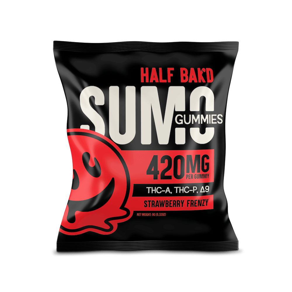 Half Bak'd - Sumo Gummies (THC-A + THC-P) - Delta Gummies (420mg x 30 Gummies) - MK Distro