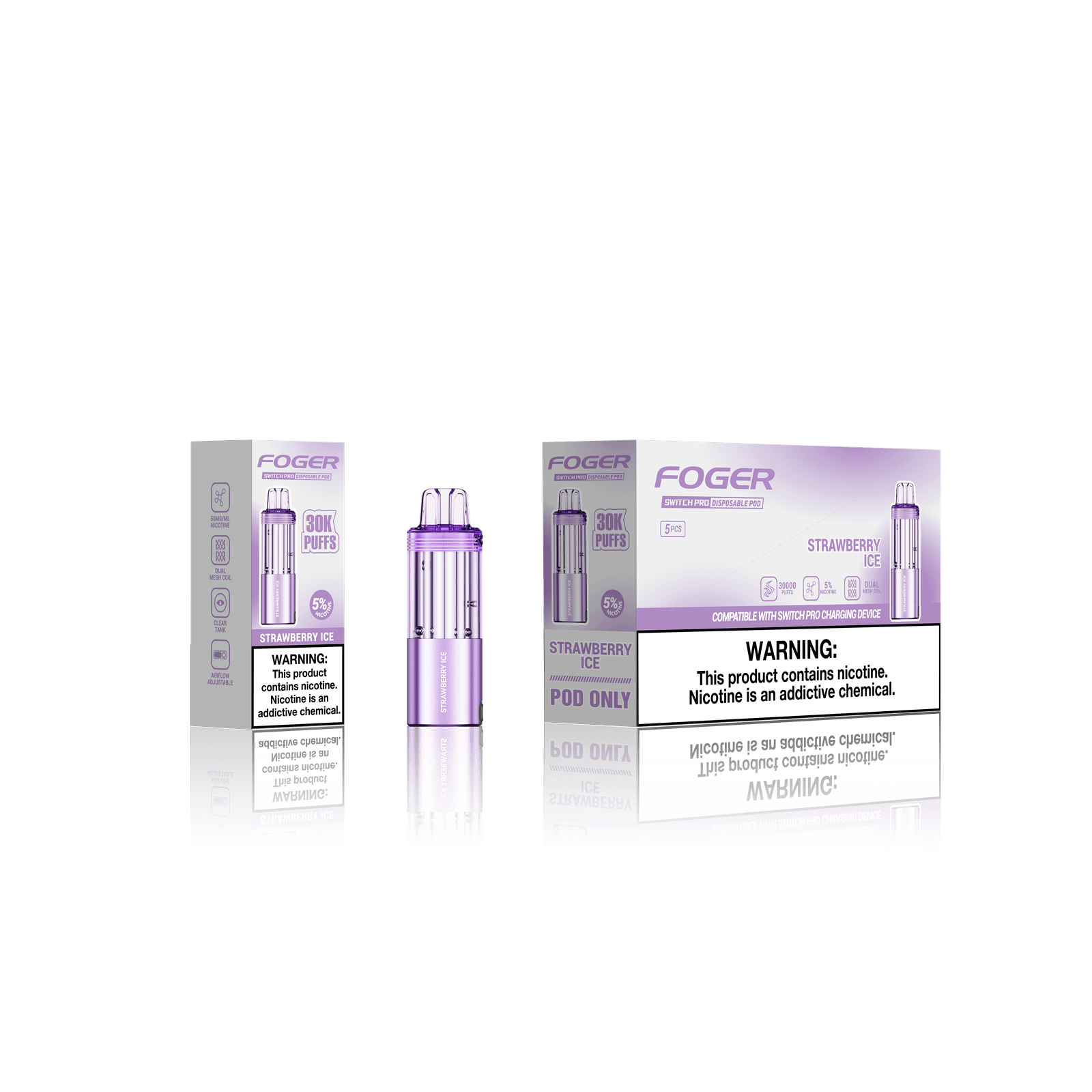 Foger Switch Pro Pod 30k - Disposable Pod (5% - 30,000 Puffs) - Single - MK Distro