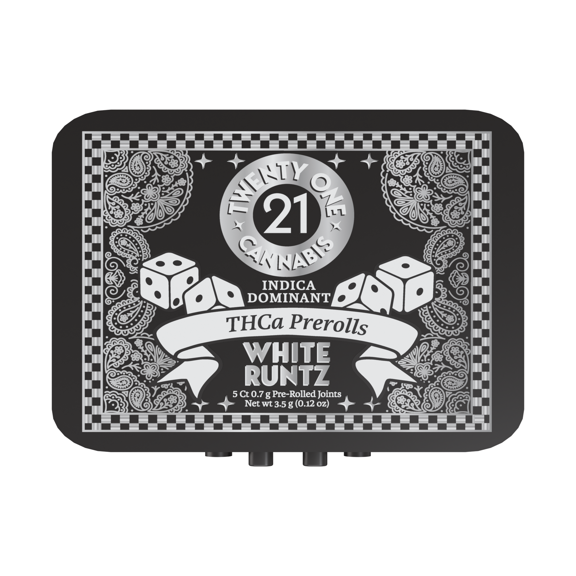 Twenty One Cannabis - THCa Pre Rolls - Hemp Pre Rolls (6 Tins x 3.5g) - MK Distro