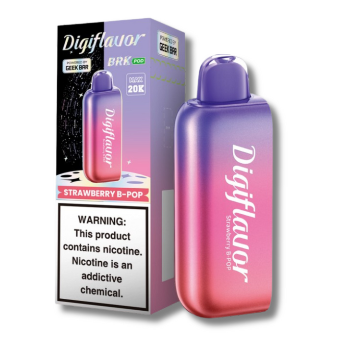 Geek Bar Digiflavor BRK Pod & Battery - Disposable Vape (5% - 20,000 Puffs) - Box of 5 - MK Distro