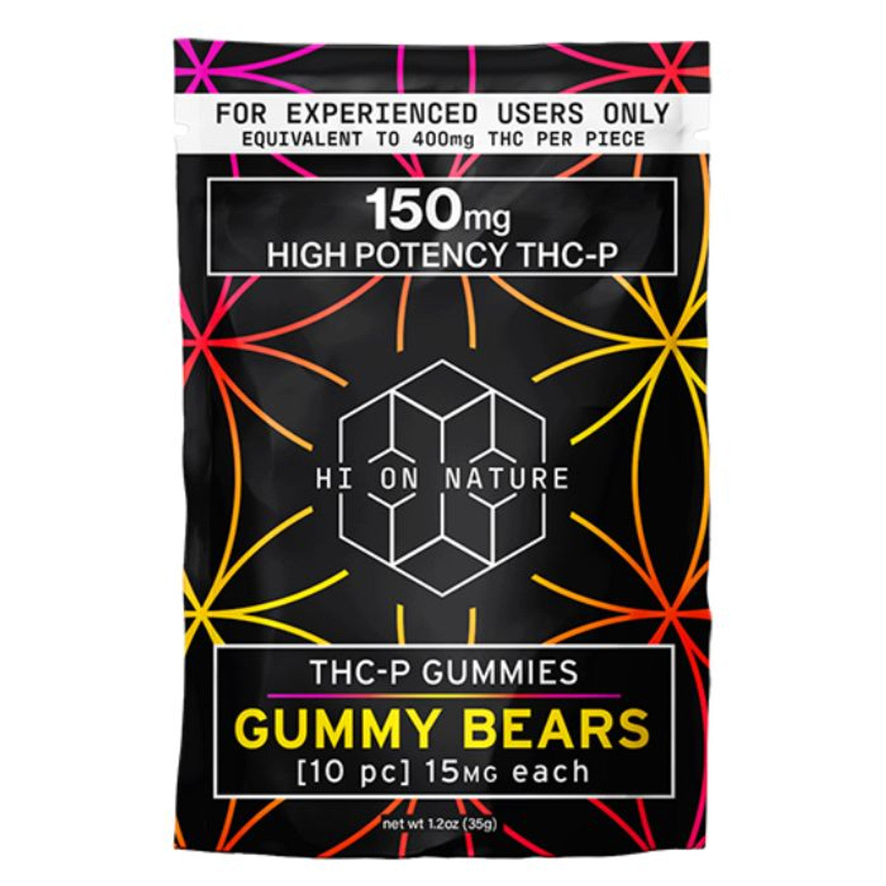 Hi On Nature (HON) - High Potency (THC-P) - Delta Gummies (15mg x 10 Gummies)