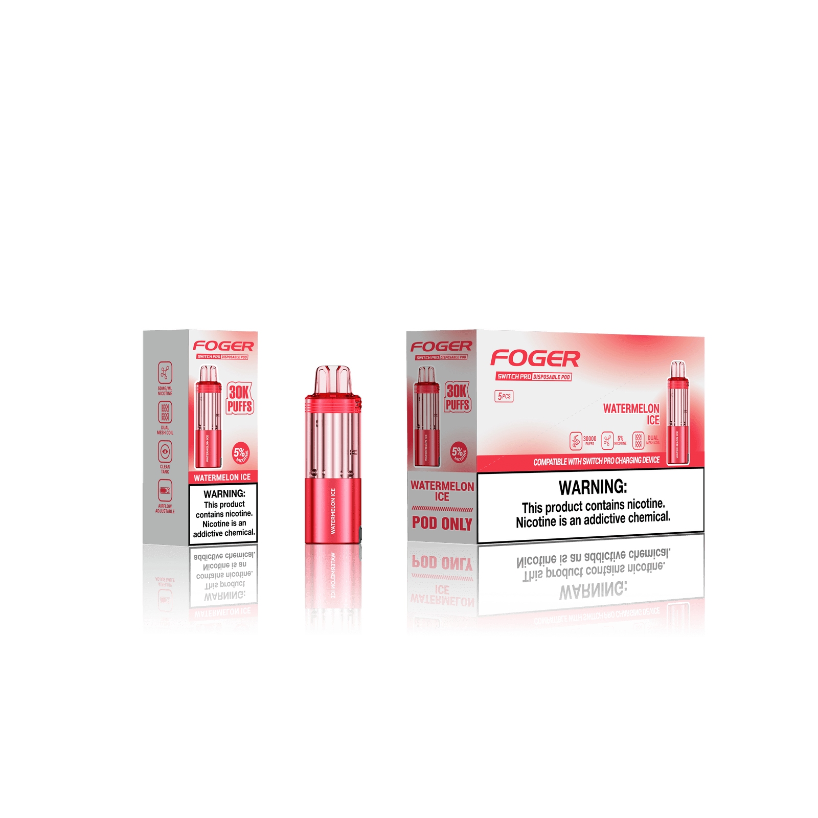 Foger Switch Pro Pod 30k - Disposable Pod (5% - 30,000 Puffs) - Single - MK Distro