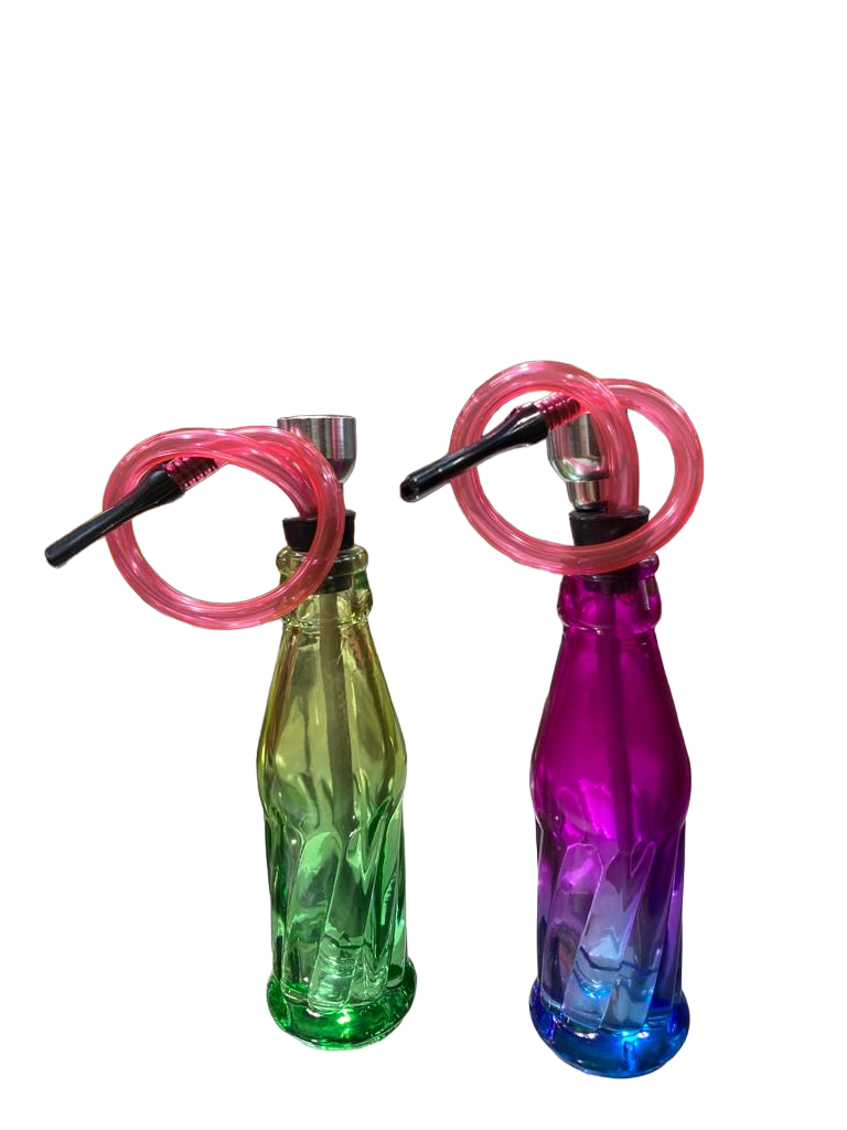 Mini Bottle Glass Bong 12pc Set - MK Distro
