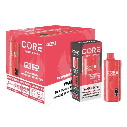 Core 12K - Disposable Vapes (5% - 12,000 Puffs) - Box of 10 - MK Distro