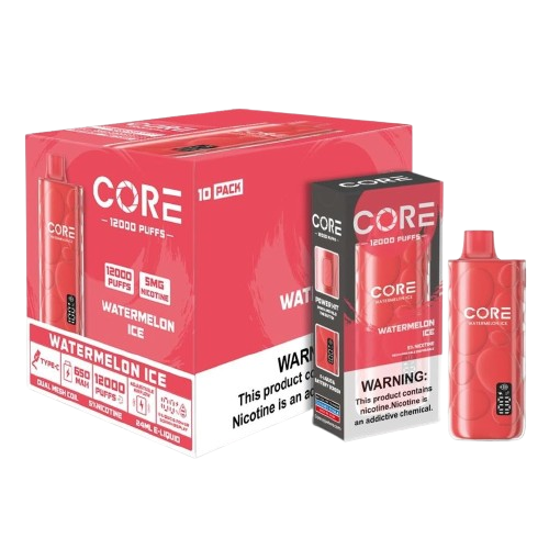 Core 12K - Disposable Vapes (5% - 12,000 Puffs) - Box of 10 - MK Distro