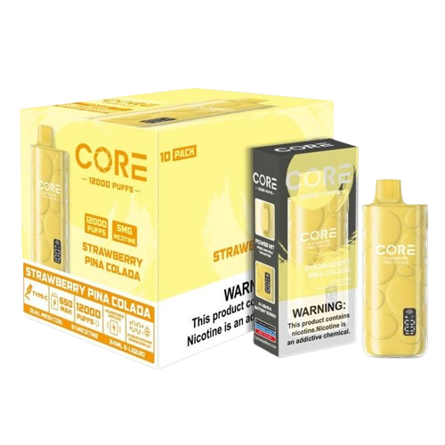 Core 12K - Disposable Vapes (5% - 12,000 Puffs) - Box of 10 - MK Distro