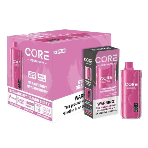 Core 12K - Disposable Vapes (5% - 12,000 Puffs) - Box of 10 - MK Distro