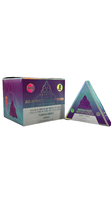 Trinity - All in 1 KnockOut Blend (D8 + D10 + D11 + HHC + THC-P + THC-H + THC-JD + THCA SAUCE) - Hemp Disposables (6g x 5) - MK Distro