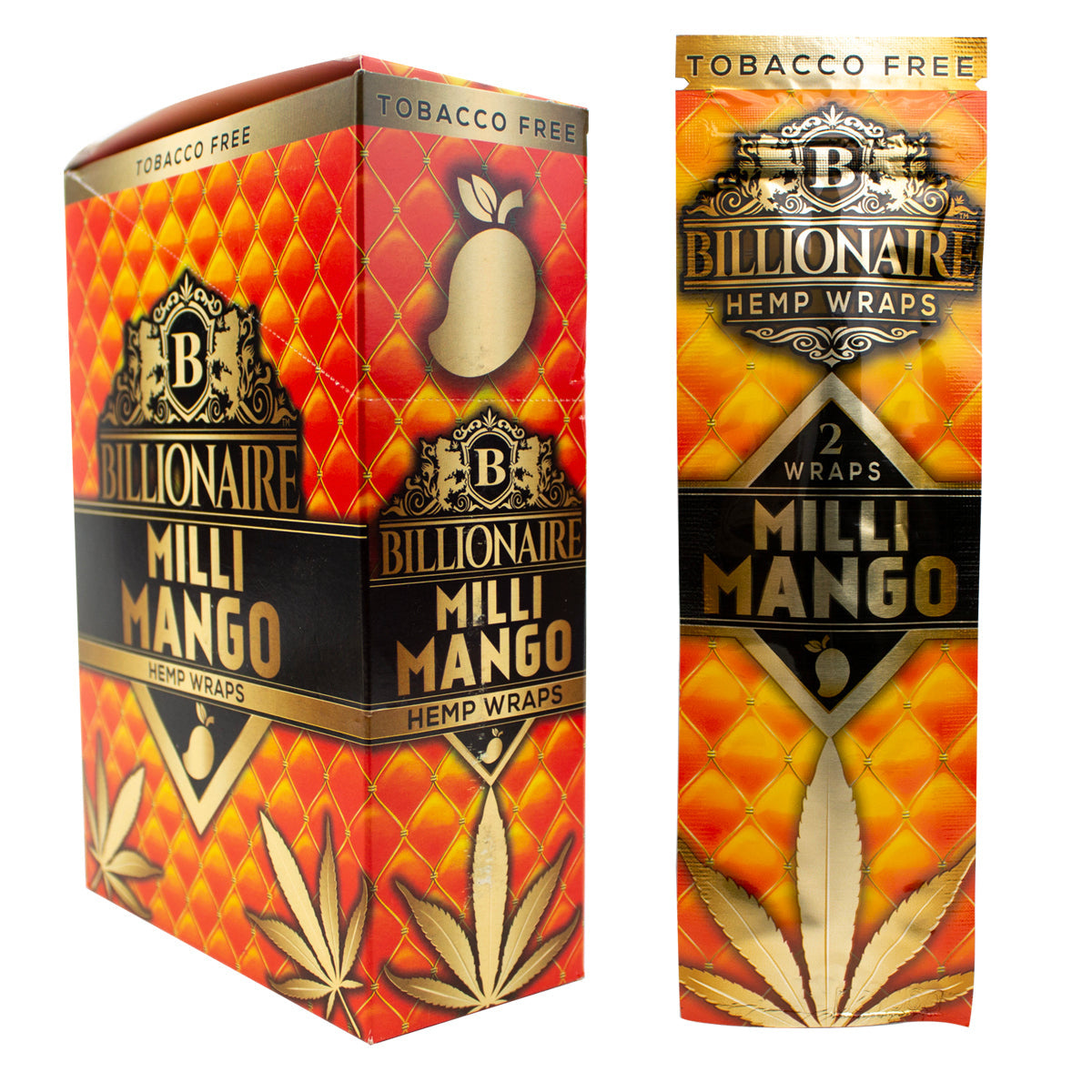 Billionaire Tobacco Free Hemp Wraps (25 x 2 Wraps) - MK Distro