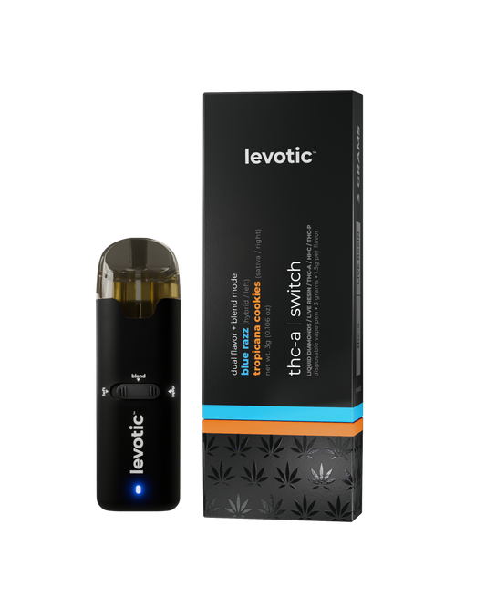 Levotic - THCa Switch(LiquidDiamonds+Live Resin+THC-A+HHC+THC-P)- Premium Blend Delta Disposables (3g) - MK Distro