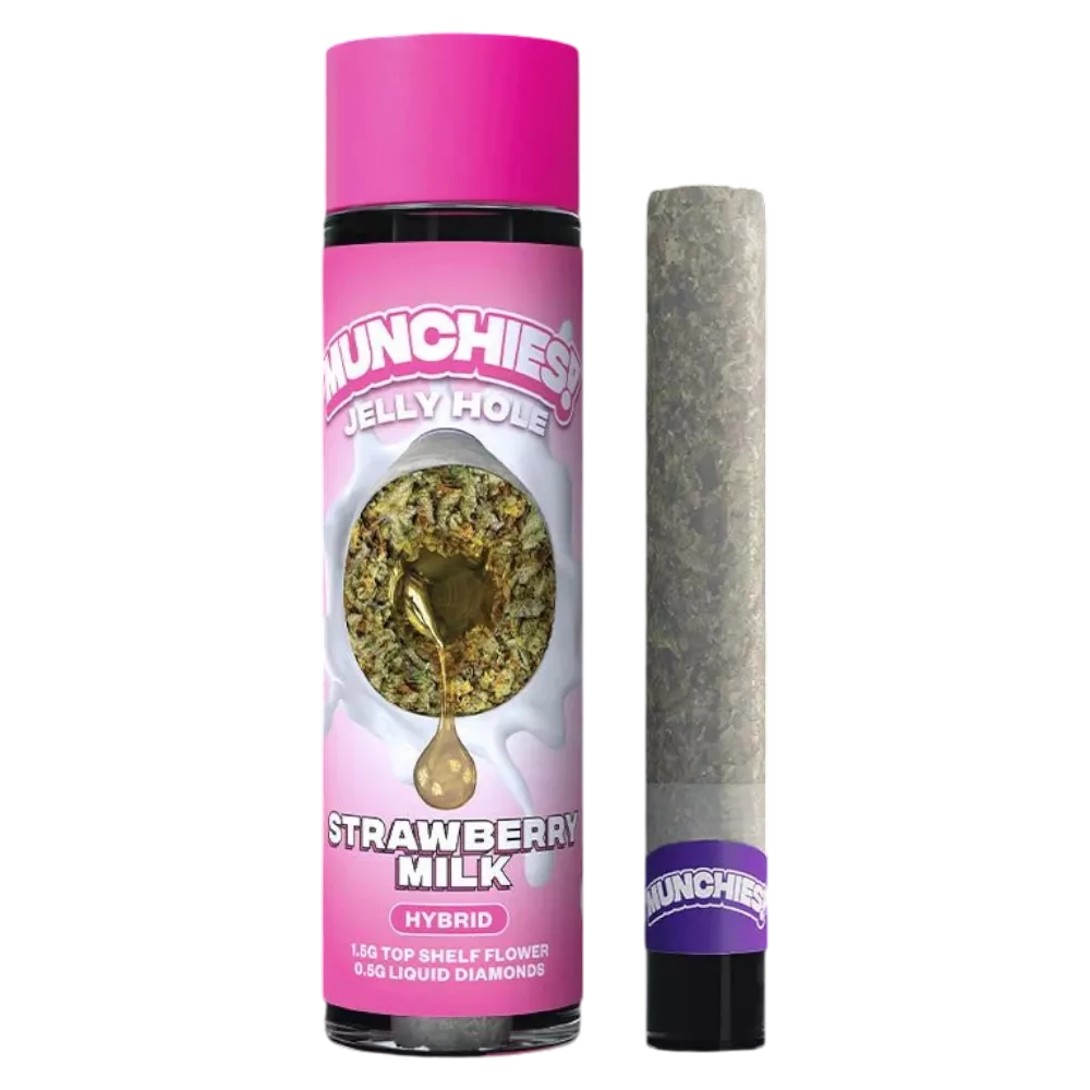 Munchies! - Jelly Hole (1.5g Flower + 0.5g Liquid Diamonds) - Delta Pre-Rolls (2g x 1 Pre-Roll) - MK Distro