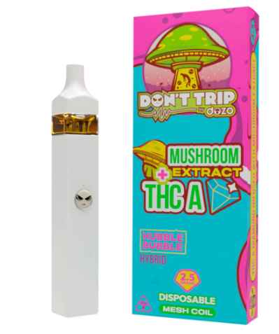 Dozo - THC-A Diamond Infused Mushroom Extract - Hemp Disposables (2.5g x 5) - MK Distro