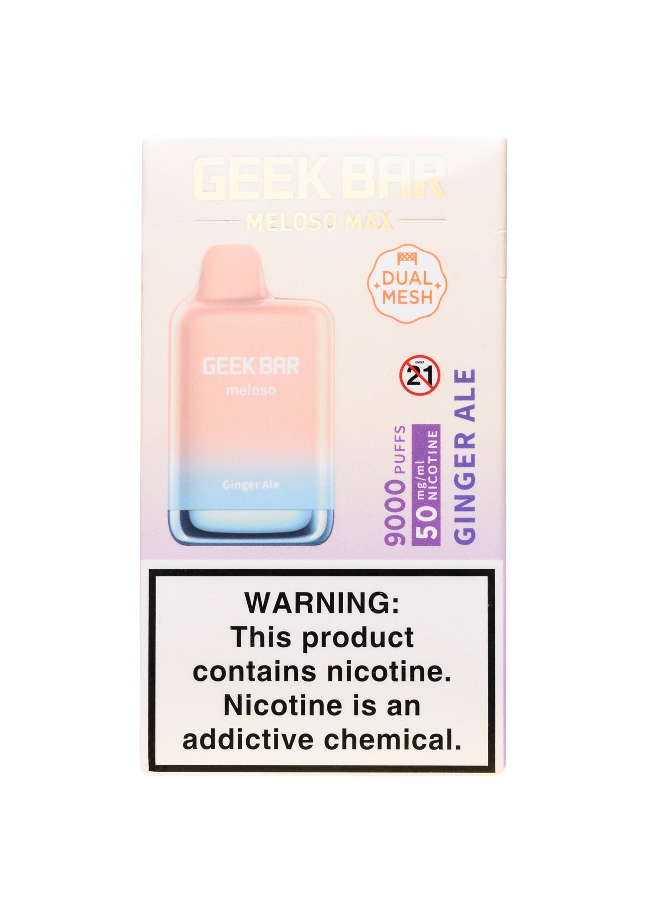 Geek Bar Meloso Max - Disposable Vape (5% - 9000 Puffs) - Box of 5 - MK Distro