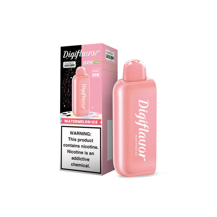 Geek Bar Digiflavor BRK Pod & Battery - Disposable Vape (5% - 20,000 Puffs) - Box of 5 - MK Distro