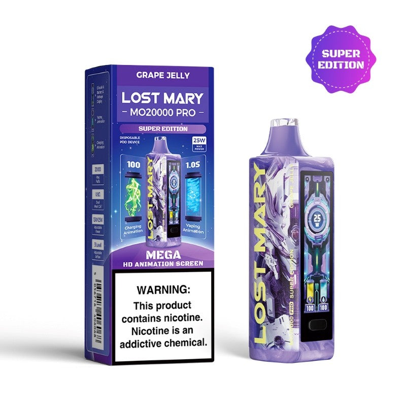 Lost Mary MO20000 Pro - Disposable Vape (5% - 20,000 Puffs) - Box of 5 - MK Distro