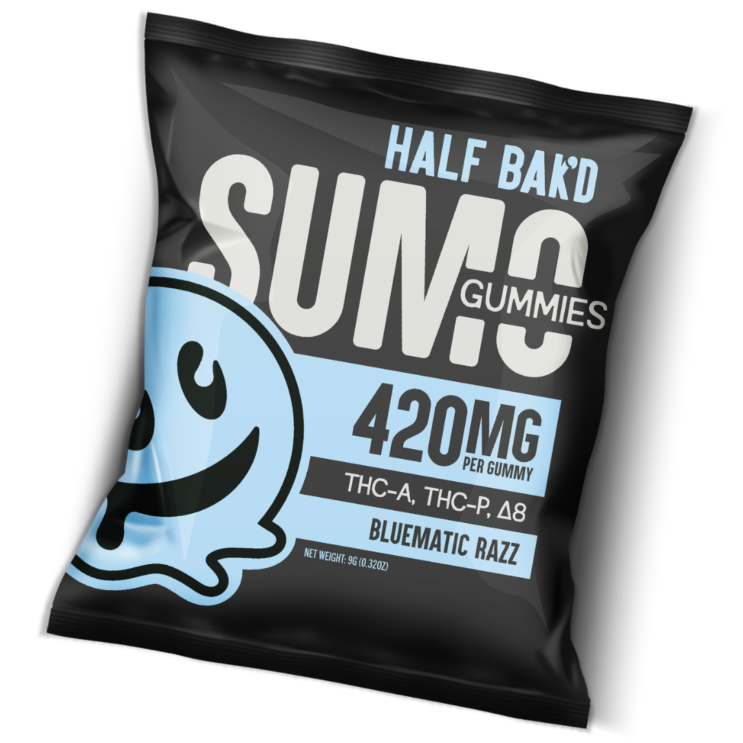 Half Bak'd - Sumo Gummies (THC-A + THC-P) - Gummies & Edibles (840mg x 30) - MK Distro