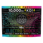 Hi On Nature (HON) - Party Pack KO3 Electro Shocks Knockout Sour Belt Bites - Gummies & Edibles (10,000mg) - MK Distro