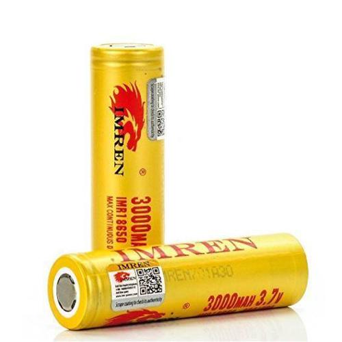 Imren - 18650 3500mAh 3.7v 15A/30A Gold Batteries (Single) - MK Distro