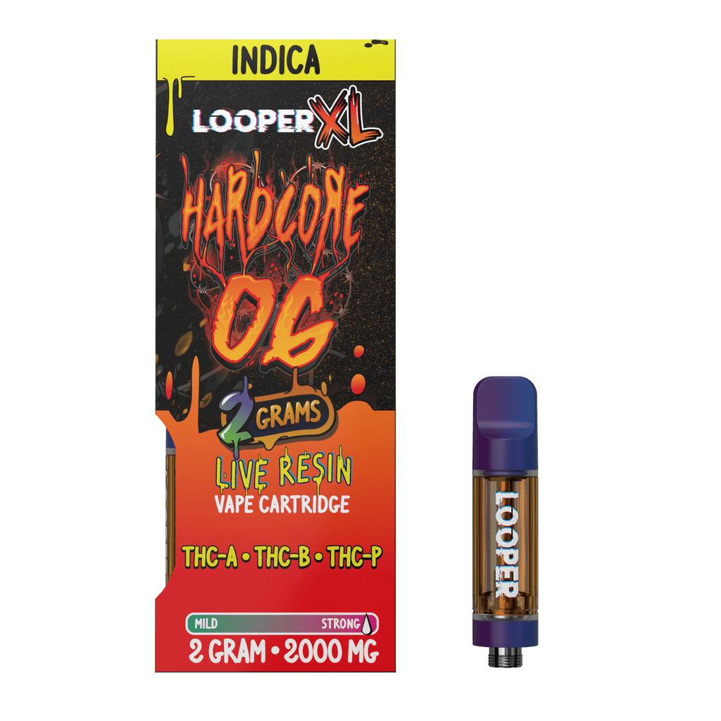 LOOPER - Lifted Live Resin (THC-A+THC-P+HHC) - Hemp Cartridges (2g x 5) - MK Distro