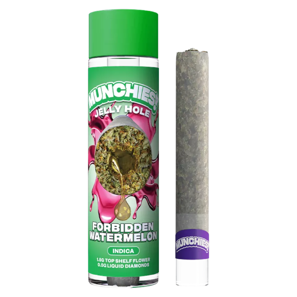 Munchies! - Jelly Hole (1.5g Flower + 0.5g Liquid Diamonds) - Delta Pre-Rolls (2g x 1 Pre-Roll) - MK Distro
