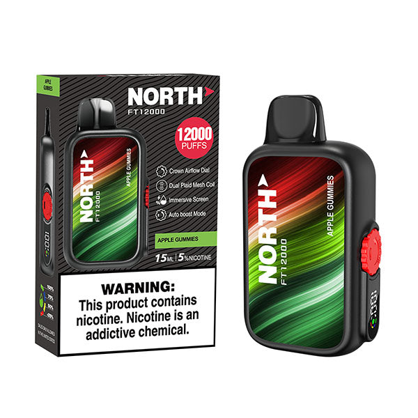 North FT12000 - Disposable Vape (0% - 12,000 Puffs) - Box of 10 - MK Distro