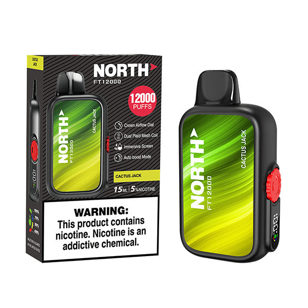 North FT12000 - Disposable Vape (0% - 12,000 Puffs) - Box of 10 - MK Distro