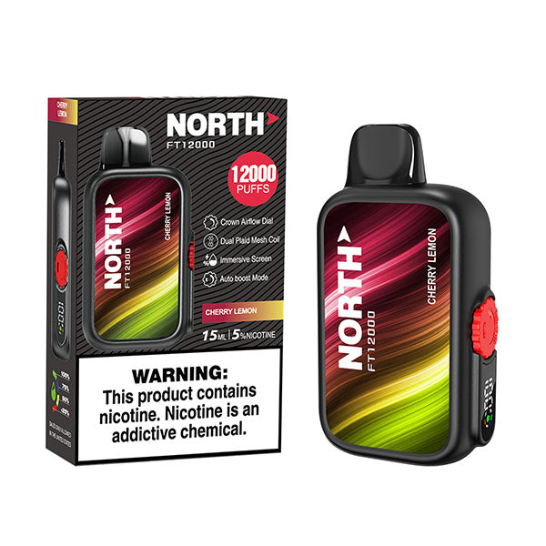 North FT12000 - Disposable Vape (0% - 12,000 Puffs) - Box of 10 - MK Distro