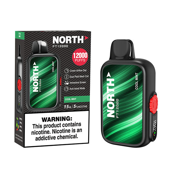 North FT12000 - Disposable Vape (0% - 12,000 Puffs) - Box of 10 - MK Distro