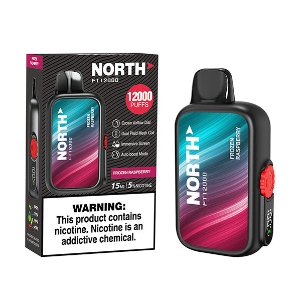 North FT12000 - Disposable Vape (0% - 12,000 Puffs) - Box of 10 - MK Distro