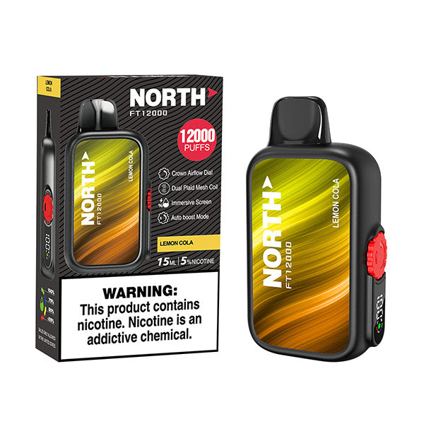 North FT12000 - Disposable Vape (0% - 12,000 Puffs) - Box of 10 - MK Distro