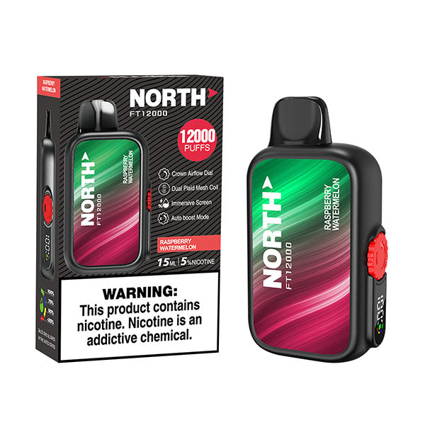 North FT12000 - Disposable Vape (0% - 12,000 Puffs) - Box of 10 - MK Distro