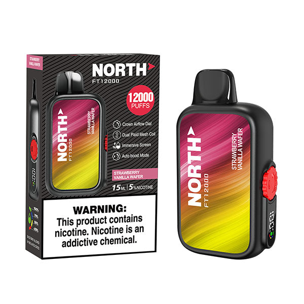 North FT12000 - Disposable Vape (0% - 12,000 Puffs) - Box of 10 - MK Distro