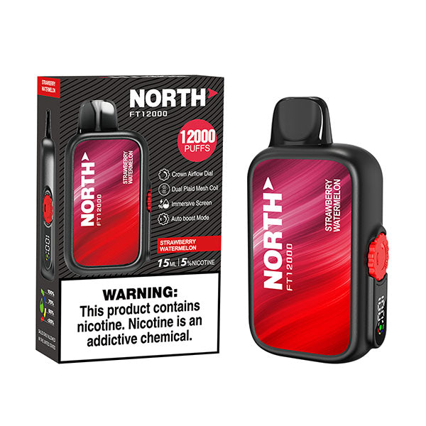 North FT12000 - Disposable Vape (0% - 12,000 Puffs) - Box of 10 - MK Distro