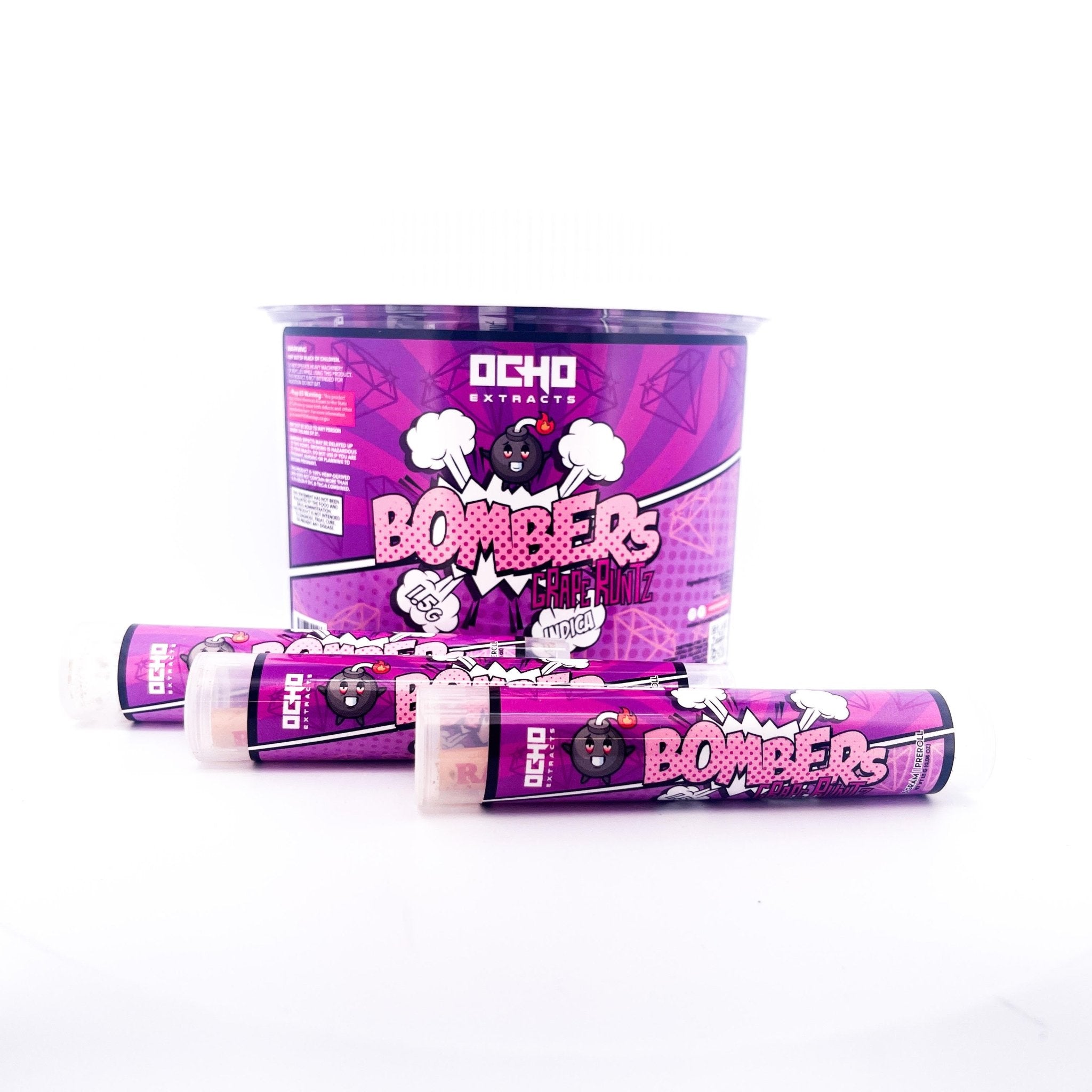 Ocho Extracts - Bombers Jar - Hemp Pre-Rolls (1.5g x 25) - MK Distro