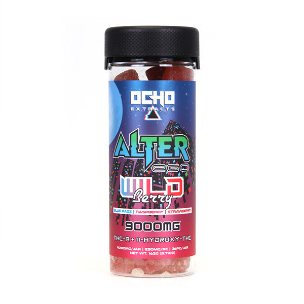 Ocho Extracts Alter Ego (THC-A + 11-HYDROXY-THC) - Gummies & Edibles (9000mg x 6) - MK Distro