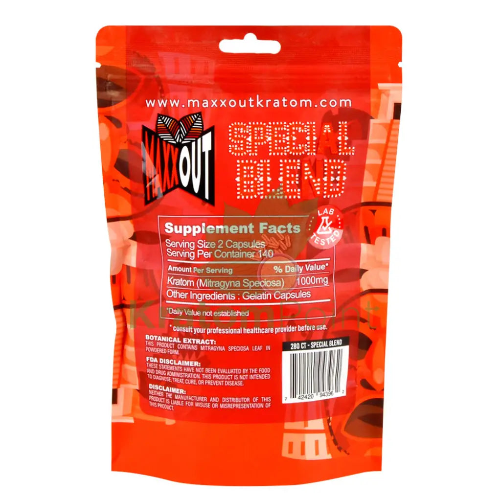 Maxx Out - Kratom Capsules - MK Distro