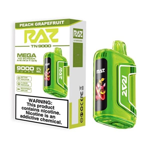 RAZ TN9000 - Disposable Vape (5% - 9000 Puffs) - Box of 5 - MK Distro