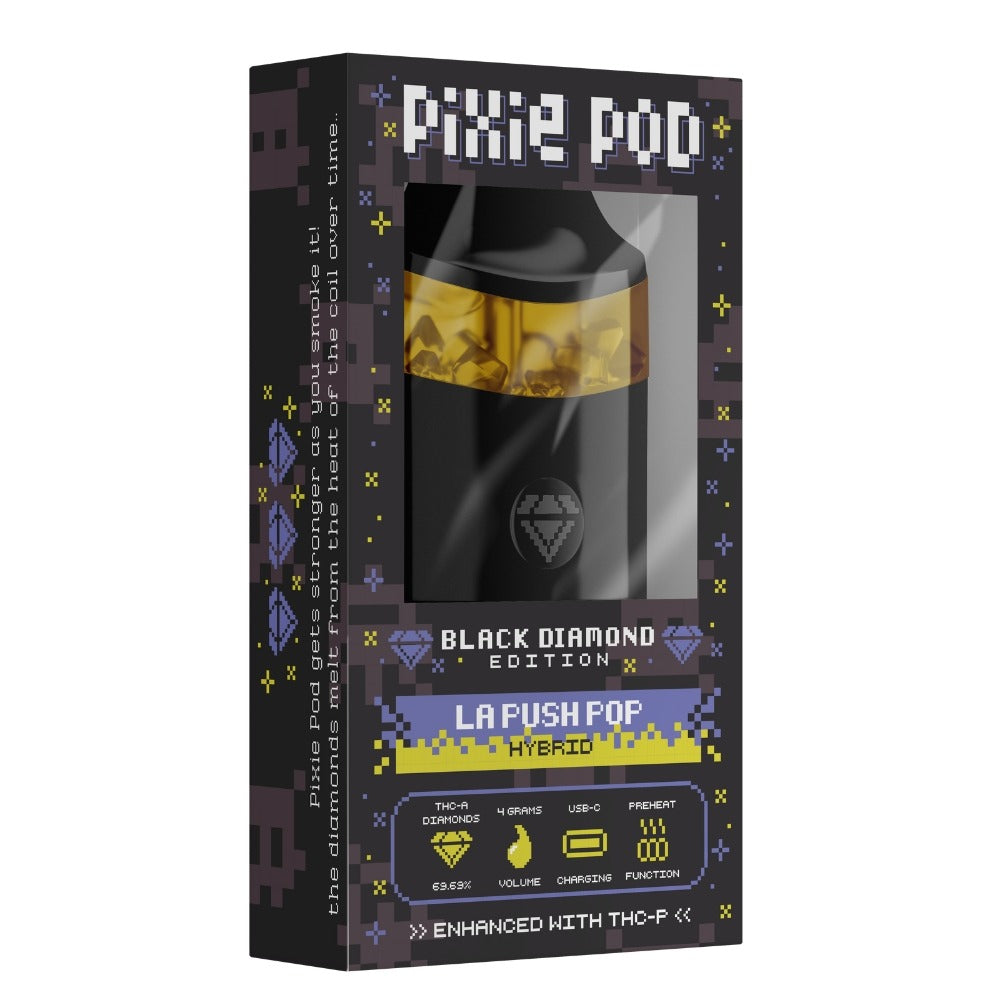 Pixie Pod - Black Edition (THC-A+THC-P) - Hemp Disposables (4g) - MK Distro