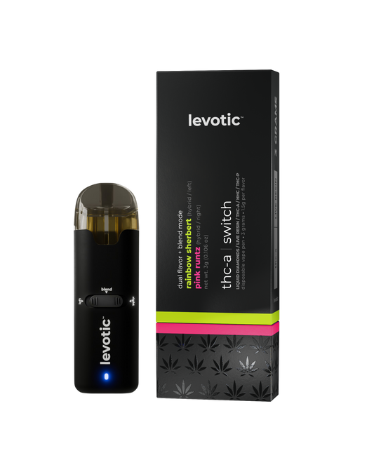 Levotic - THCa Switch(LiquidDiamonds+Live Resin+THC-A+HHC+THC-P)- Premium Blend Delta Disposables (3g) - MK Distro