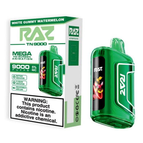 RAZ TN9000 - Disposable Vape (5% - 9000 Puffs) - Box of 5 - MK Distro