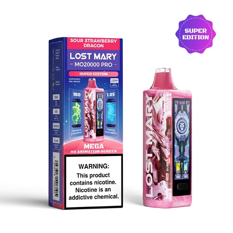 Lost Mary MO20000 Pro - Disposable Vape (5% - 20,000 Puffs) - Box of 5 - MK Distro