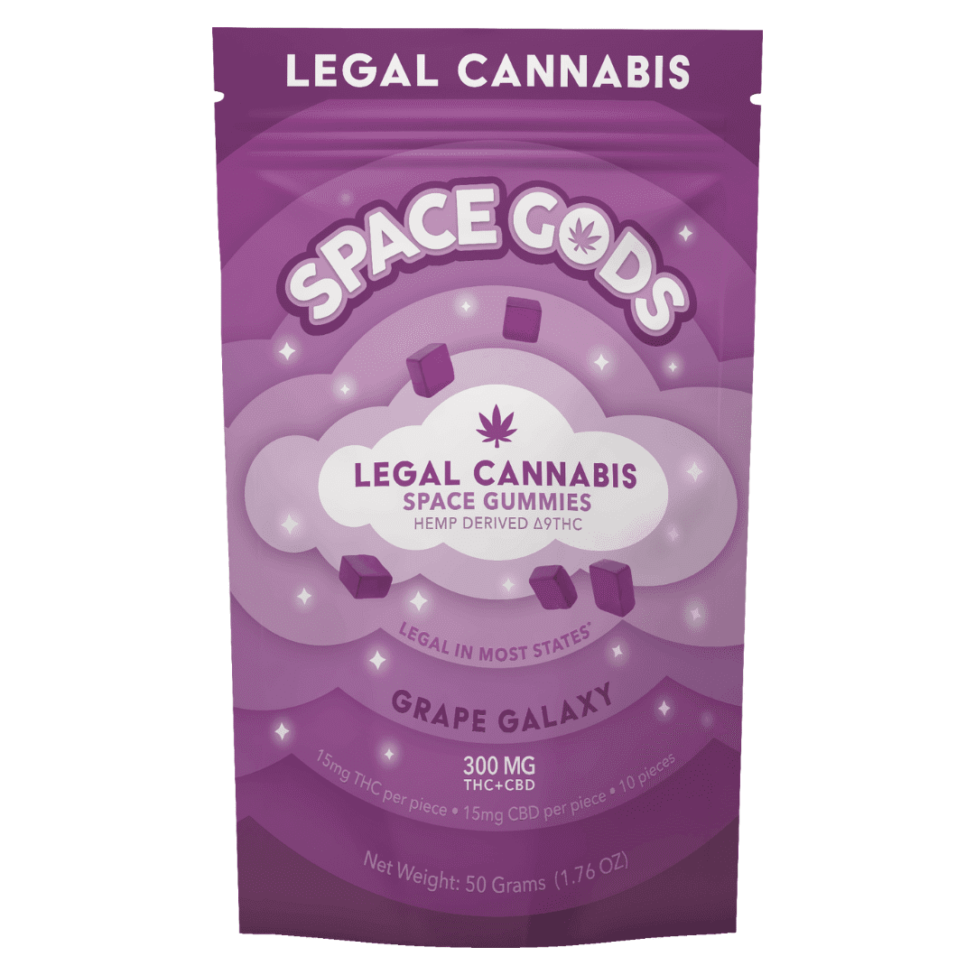 Space Gods (Delta 9 THC + CBD) - Space Gummies (300mg) - MK Distro